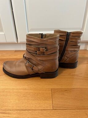 Frye Tan Ankle Boots